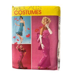 McCalls 3385 Pattern Sizes 6-12 Glamour Flamenco Flapper Costumes Marilyn UNCUT
